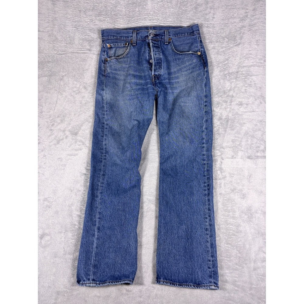 Levi Strauss Jeans 501 Straight Fit Original Mens 33x30 Blue Denim